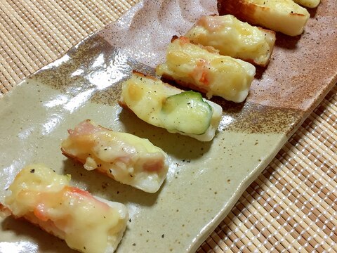 あまったポテトサラダで ポテサラちくわボート レシピ 作り方 By ぽよっちぷーちゃん 楽天レシピ あまったポテトサラダで ポテサラちくわボート レシピ 作り方 By ぽよっちぷーちゃん 楽天レシピ